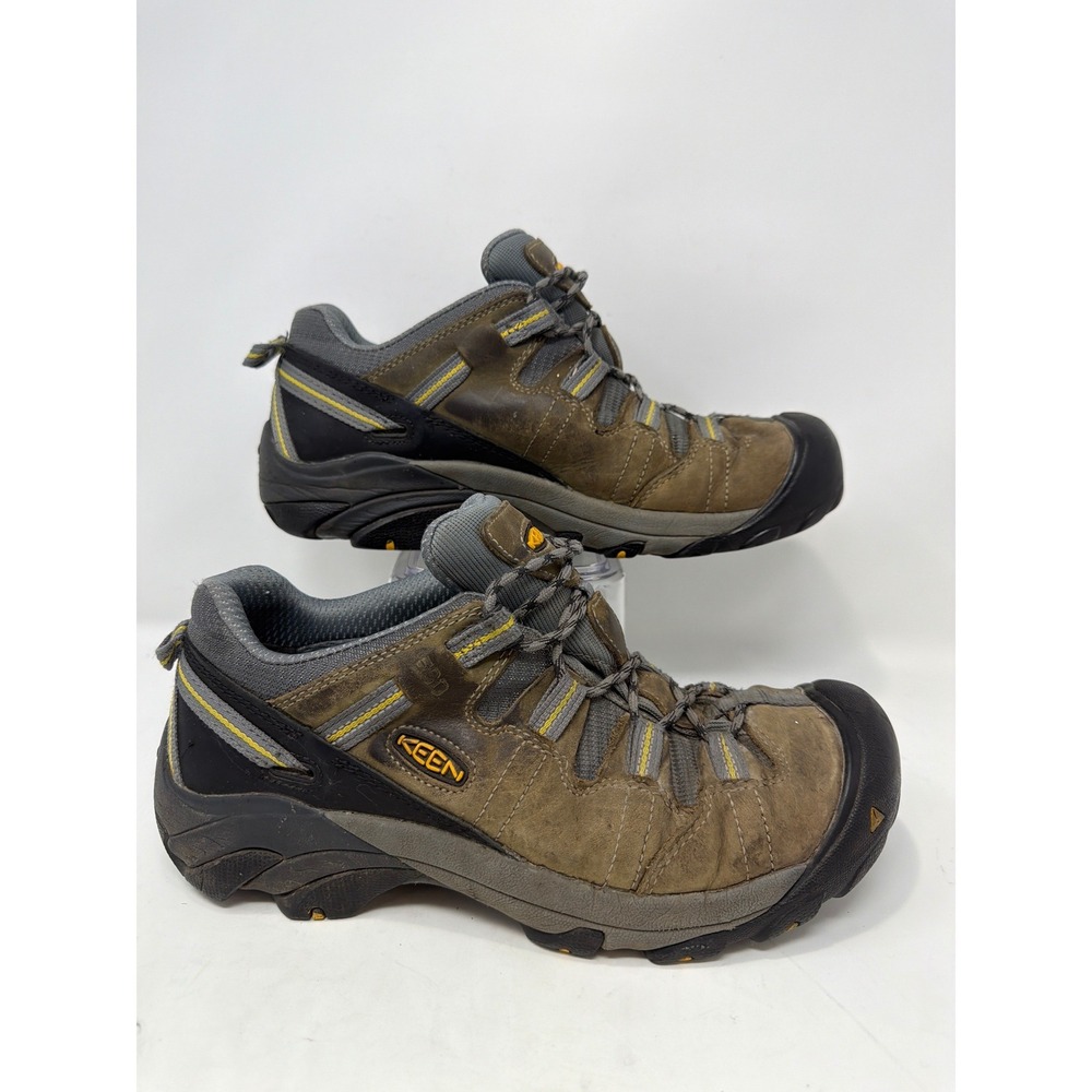 KEEN Mens Work Boots‎ Waterproof Steel Toe Safety Shoe Size 10.5D Brown